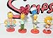 The Simpsons Deluxe Party Favors Goody Bag Fillers Set of 8 Funny Mini Bobblehead Figures with Homer, Marge, Bart, Sideshow Bob and More!