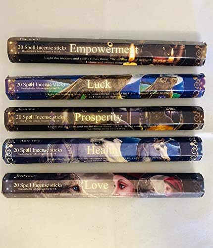 Zen Spiritual Lisa Parker Incense Sticks Set of 05 EMPOWERMENT,LUCK, PROSPERITY,HEALTH, LOVE