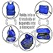 2GOECO Lightweight Backpack for Travel Hiking Convertible Foldable Packable Daypack Bag 20L Blue