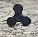 Fidget Spinner Toy Stress Reducer Portable Tri-Spinner Inner Peace Finger Toy Drop Test, Mute Bearing (Black NEW Generation)