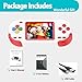 Douddy 16 Bit Handheld Games for Kids Adults Built in 220 HD Games 3.0'' Screen Rechargeable Electronic Handheld Video Game Player Birthday Gift (Red)