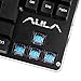 AULA Anti-ghosting 87 Keys Mechanical Gaming Keyboard with Blue Switches,USB Plug By AFUNTA -Black