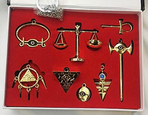 Anime Yu-Gi-Oh Keychain Necklace Set