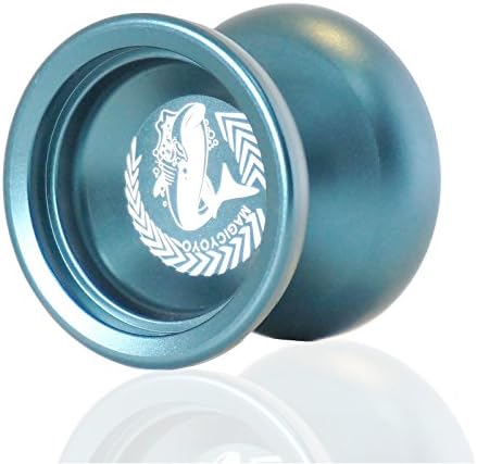 Effasion YOYO N12 Blue Alloy Aluminum Metal Professional Yo-yos Toy Yo Yo Ball with 1 Gloves And 5 Strings