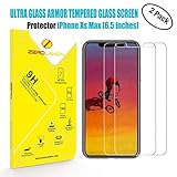 iPhone Xs Max Screen Protector, ZeroLemon 6.5inch Tempered Glass Film for OLED Display, 2 Pack