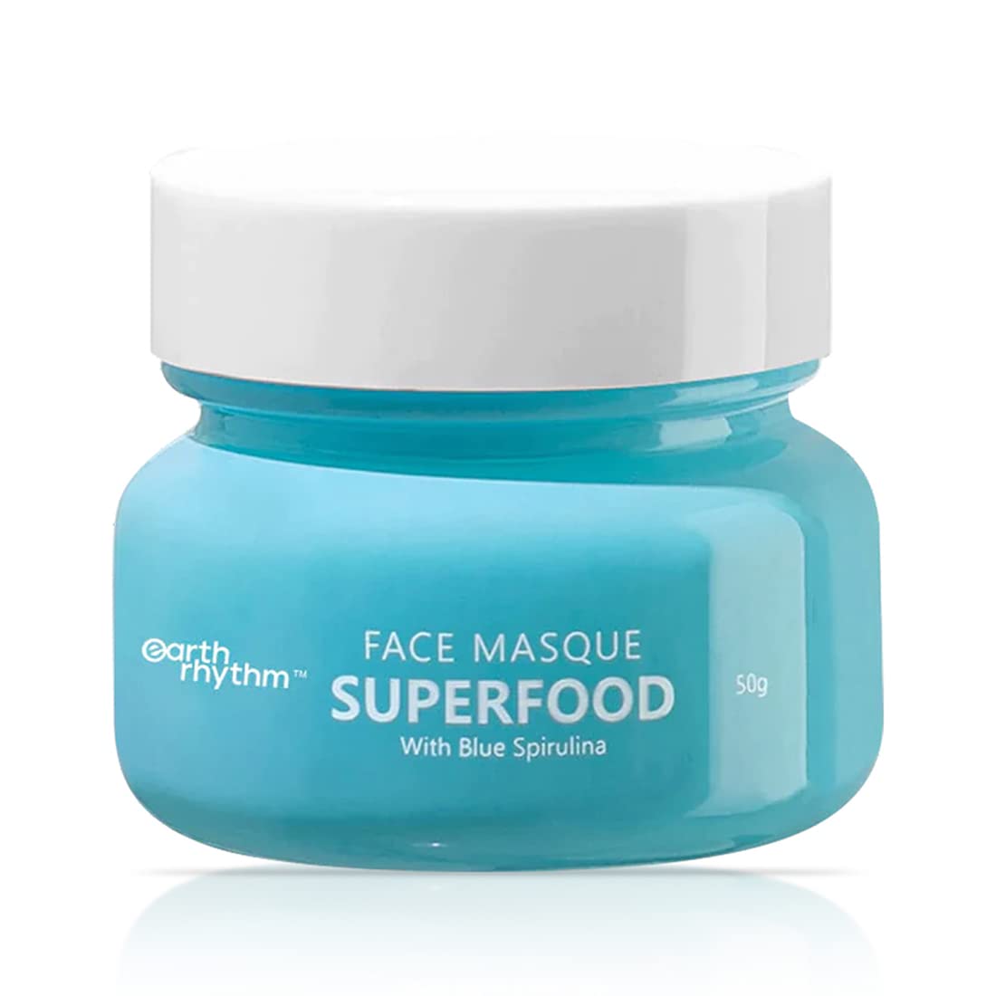 Earth Rhythm Superfood Face Masque with Blue Spirulina & Squalane | Hydrates, Firms and Tones Skin, Reduces Signs of Ageing - 50gm
