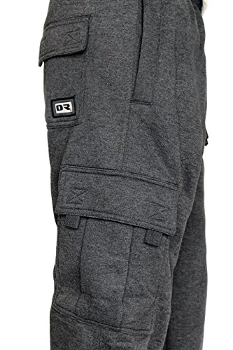 DREAM USA Men's Fleece Cargo Sweatpants Heavyweight M-5XL - Buy Online in UAE. | Apparel 