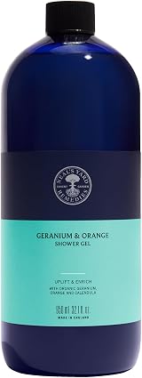 Neal's Yard Remedies Geranium & Orange Shower Gel 950ml Energising