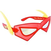 Sun Staches DC Comics Offiical Flash Sunglasses | Costume and Cosplay Accessory | UV400 | One Size Fits Most