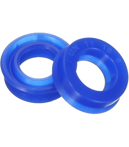 10 Pièces Joints Radiaux UN YOKIVE 18x25x5 Mm - Joints D'Étanchéité PU Pour Vérins Hydrauliques (Bleu)