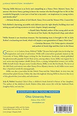 Missing Millie Benson The Secret Case Of The Nancy Drew Ghostwriter And Journalist Biographies For Young Readers Rubini Julie K 9780821421840 Amazon Com Books