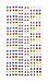 Sparkle 288 Quality Piece Sticker Earrings 3D Crystal Gem Girls Self-Adhesive Earrings.