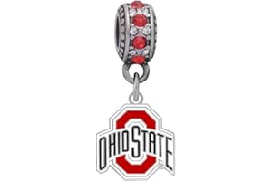 FINAL TOUCH GIFTS Ohio State University Logo Charm Fits Most Bracelet Lines Including Pandora, Cham ilia, Troll, Biagi, Zable, Kera, Personality, and More …