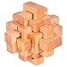 Ahyuan Handmade Wooden Puzzle 24 PCS Interlocking Brain Teasers Toy Intelligence Game Wisdom Logic Mind Challenge Brainteaser Scientific Training Burr Puzzles For Adults/Kids