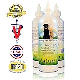 Spring Pet Ear Cleansing Solution for Dogs and Cats Cleans and Dries Ears Your Pet's Ears with Aloe Vera and Vitamins - Pleasant Scent - Gentle and Safe to Use Every Day 16 oz