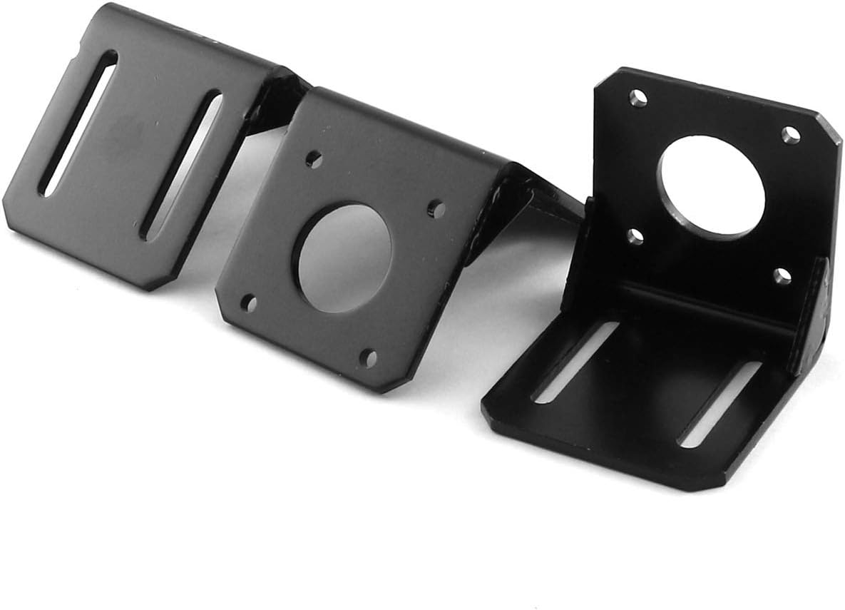 ZRM&E 3PCS 42 Stepper Motor Mounting Bracket Holder L Shape Fixed Seat Stepper Motor Mount Stand with Mounting Screws - - 