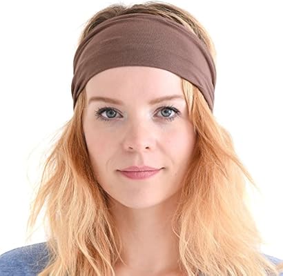 Womens Headband Running Bandana Mens Workout Elastic Head Sweat