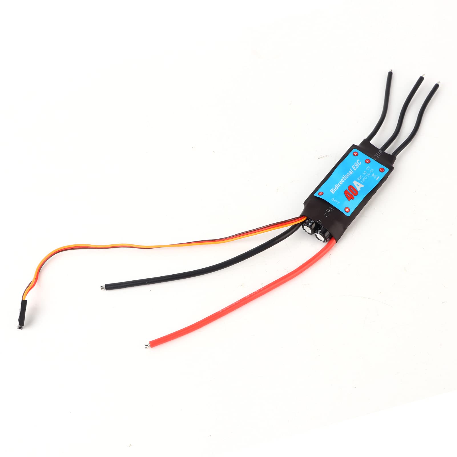 RC Brushless ESC, High-Performance 40A, Brushless Speed Controller, Two-Way Control for RC Cars, Ships, Underwater Propellers, Hobbyists, Professionals, Beginners