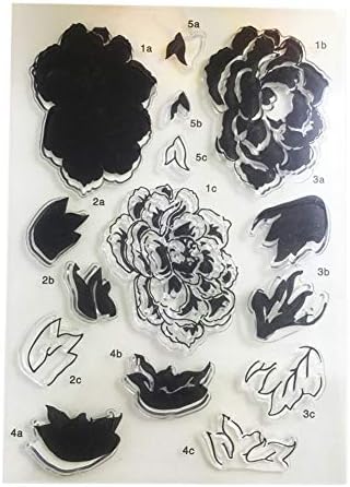 meiyuan Flower Leaves Silicone Clear Stamps Scrapbooking Card Crafts Photo Album DIY Decor Tool