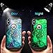 BENTOBEN iPhone X Case, iPhone Xs Case Slim Shockproof 2 in 1 Hard PC Soft Bumper Dual Layer Hybrid Luminous Noctilucent Protective Phone Cases Cover for iPhone X/XS 5.8 inch, Mandala in Galaxy