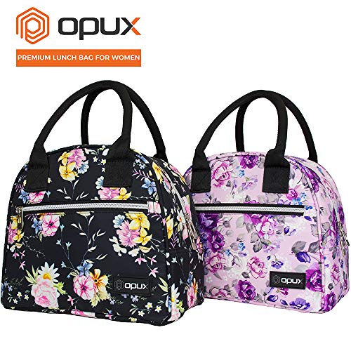 opux lunch bolsa for women insulated lunch tote for ladies girls