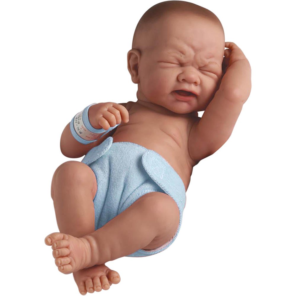 JC Toys La Newborn Boutique - Realistic 14" Anatomically Correct Real Boy Baby Doll – All Vinyl “First Tear” Designed by Berenguer – Made in Spain