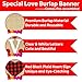 Love Burlap Banner | Valentine's Day Decorations | Valentines Burlap Banner | Black Red Plaid Love Banner | Valentines Decorations | Anniversary Wedding Engagement Party Decorations