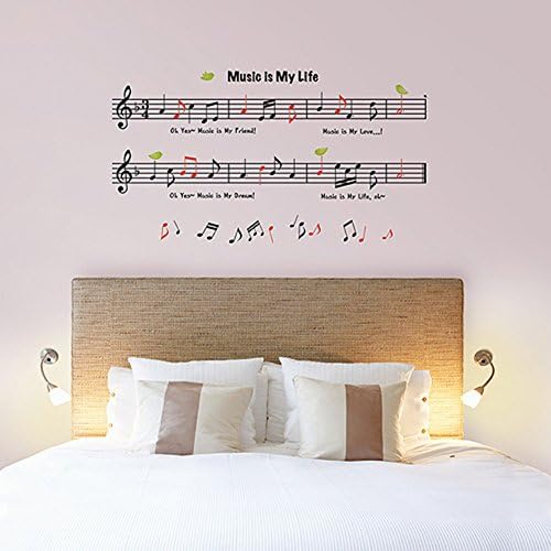 Music Measures/Music is My Life Wall Decal 20 x 28in