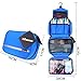 Travel Hanging Toiletry Bag Business Toiletries Bag for Men Shaving Kit Waterproof Compact Travel Cosmetic Pouch Case for Women Blue