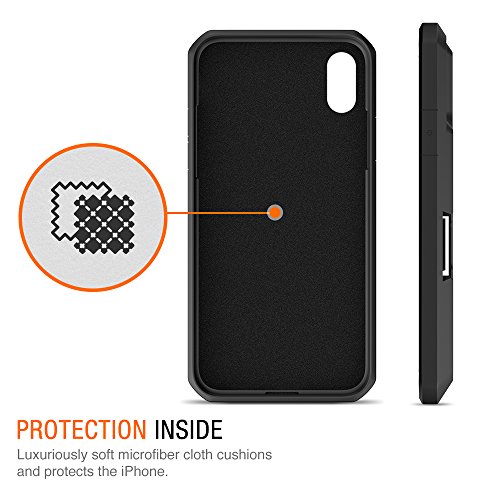 Trianium-iPhone-X-Wallet-Case-Walletium-Series-for-Apple-iPhone-x-iPhone-10-Case-Wallet-Credit-Card-TPU-Cushion-Protective-Holder-Enhanced-Grip-Card-Slot-Holder-Cover-Heavy-Duty-Protection
