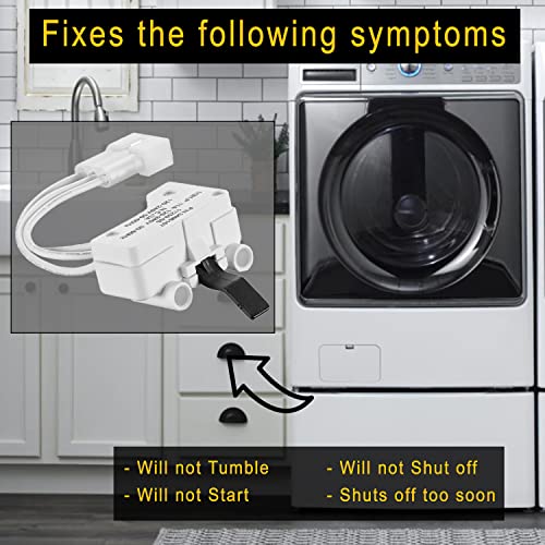 [UPGRADED] 3406107 Dryer Door Switch Replacement by Seentech Exact for