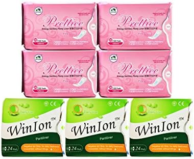 3 pack Winion Pantiliner (72 pads) FREE 4x Prettiee Energy Sanitary Panty Liner