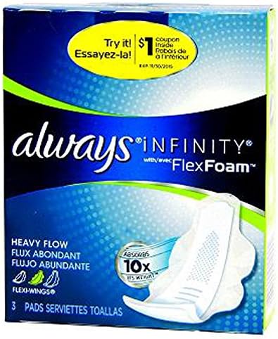 Product Of Always, Infinity Heavy Pads With Wings Size 2, Count 1 - Feminine Sanitary Napkins / Grab Varieties & Flavors