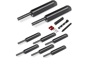 Magnetic Push Latches CBRIVE 8 Pack Push to Open Cabinet Hardware Door Latch & Lock for Hidden Door Heavy Duty Magnet Push Release Drawer Pull Strong Pop Out for Kitchen RV Closet Tip On Close- Black