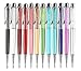 MengRan Bling Bling Metal Cute Slim Crystals Diamonds Rhinestones pen with Diamond on Top Retractable Ballpoint Pens