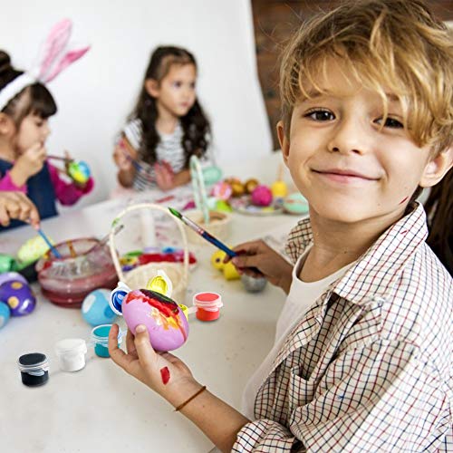 LOVESTOWN DIY Squishy Easter Eggs, 9 Pcs Squishy Egg Painting Kit Easter Egg Craft Easter Basket Stuffers Paint Your Own Squishies for Gifts