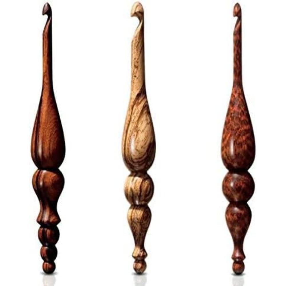 Furls Crochet Hook, Wood, Bloodwood, 6.5mm