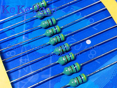 Batcus 50PCS/LOT Original New 0410 Inductor 1mH 1.2mH 1.5mH 1.8mH 2.2mH 2.7mH 3.3mH 4.7mH 1/2W Color Circle Coils Inductor - (Value of Resistance: 1.5mH)