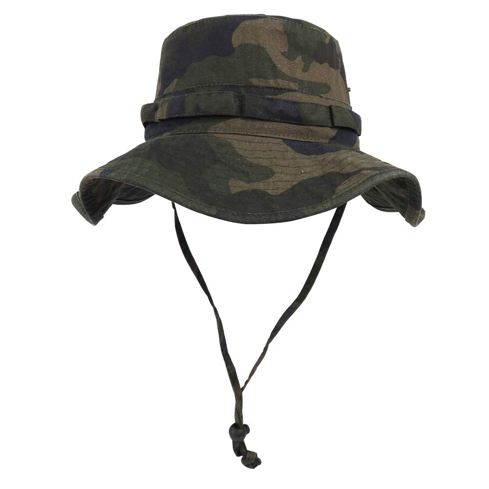 Photo 1 of *** GREY*** CHECK PHOTOS***   Phaiy Bucket Hat Wide Brim UV Protection Sun Hat Boonie Hats Fishing Hiking Safari Outdoor Hats for Men and Women Camo