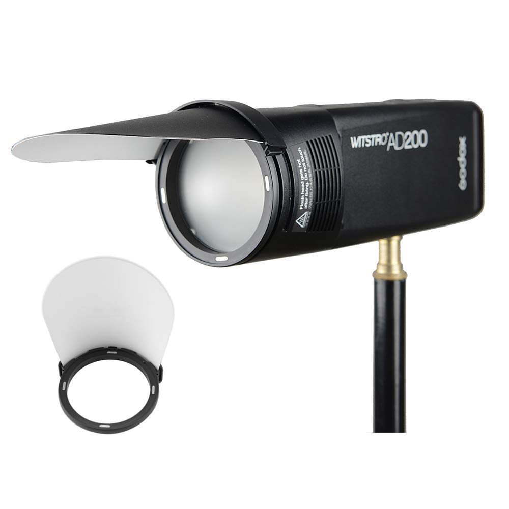 Godox H200R 200Ws Ring Flash Head with Godox AK-R1 Speedlite Light Accessories Kit for Godox AD200,AD200Pro Pocket Flash Strobe