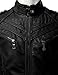 IDARBI Mens Long Sleeve Premium Stand Collar Zip Up Faux Leather Jacket