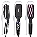 Hair Straightening Brush,OKWINT Hair Straightener Iron Brush with Double Negative Ions Anti-scald Faster Heating MCH Ceramic Technology 110-240V Travel Size Auto Shut Off Temperature Lock Function