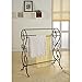 King's Brand Antique Style Pewter Finish Towel Rack Stand