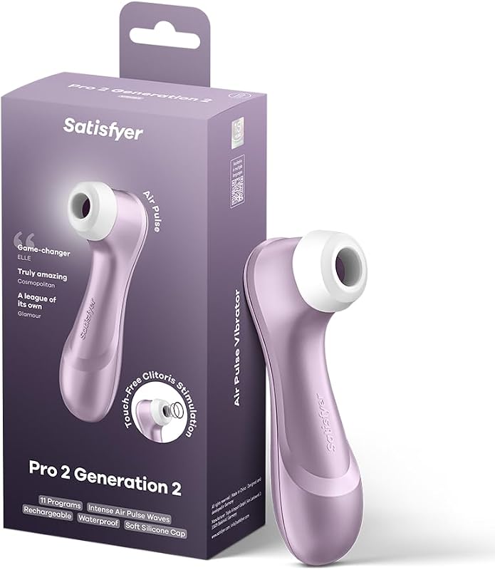 Pro 2 Vibratore per Donna Professionale | Stimolazione Clitoridea silenziosa e potente con Tecnologia Liquid-Air | Sex Toys
