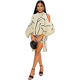 HWP 2 Piece Skirt Sets for Women Sexy Club Dress Off Shoulder Puff Sleeve Top and Skirt Set Vacation Summer Dress