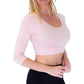 HALFTEE 3/4 Sleeve Layering Tee | Demi Cami for Women & Teens | Cute Crop Top | XS-6X