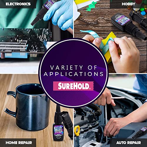 SureHold Helios Light Cure Adhesive Super Glue, UV Glue Kit with