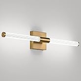 Aoceley Modern LED Vanity Light, 360° Full Lighting Bathroom Light Fixture Over Mirror, 22W 5500K Cool White, Hardwired Wall 