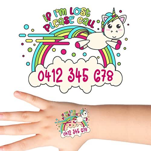 Amazon.com: Groovi - Rainbow Unicorn Personalized Contact ...