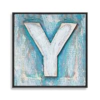 Framed Canvas Wall Art Alphabet Canvas Prints Home Artwork Decoration for Living Room,Bedroom - 16x16 inches